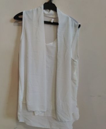 Madewell White Sleeveless Top