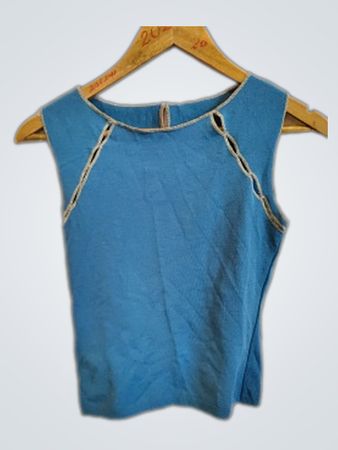 Blue Sleeveless Top