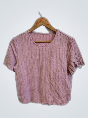Pink Knit Top