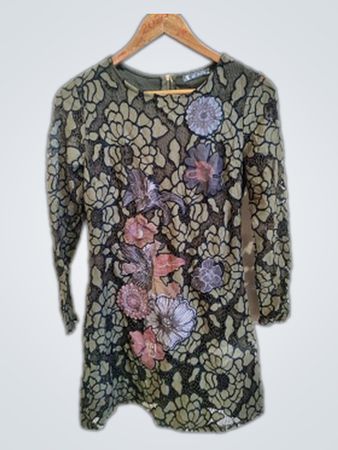101 IDEES Floral Long Sleeve Top