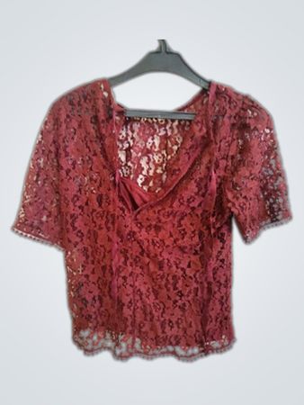 Red Lace Top