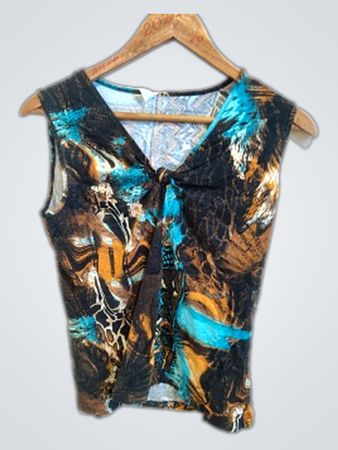 Multicolored Sleeveless Top