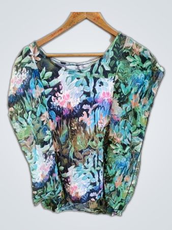 Blouse with Floral Pattern