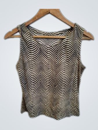 Zebra Print Off-The-Shoulder Top