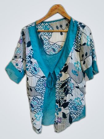 Blue Floral Kimono