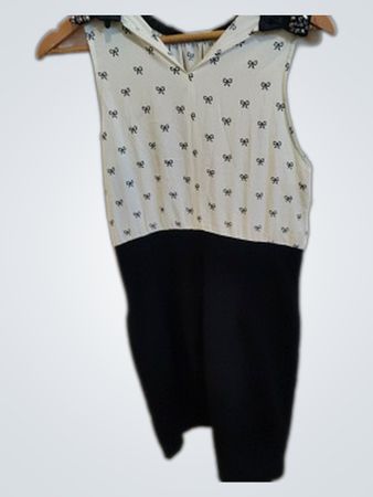 KEYDI White and Black Dress