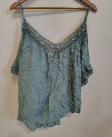Blue Green Blouse