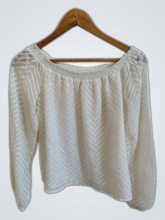 White Striped Blouse