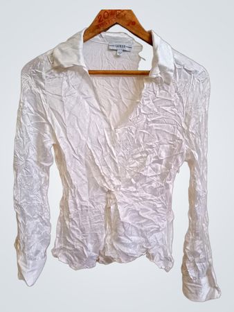 Guess Long-sleeve Crushed Fabric Shirt