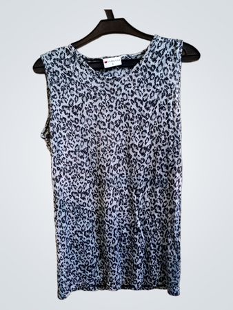 FABIANI ärmelloses Leoparddruck-Top