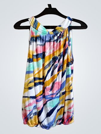 Ärmelloses Tanktop mit abstraktem Druck