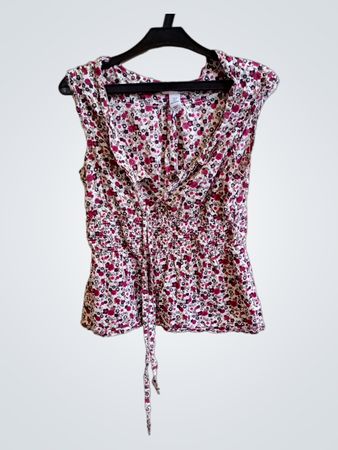 H&M Blumenshirt ohne Ärmel