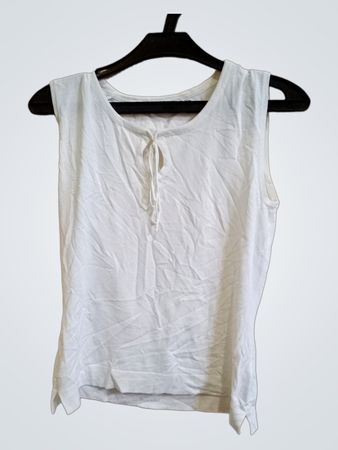 LASTWOMAN S/M Weißes Ärmelloses Oberteil