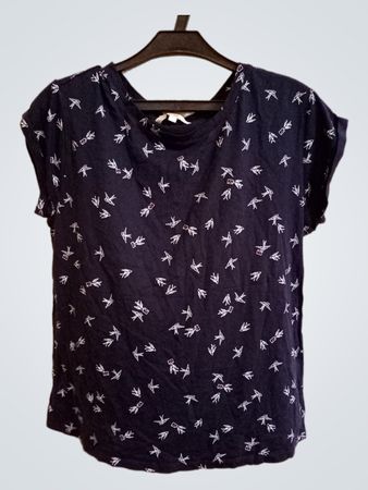Clockhouse Navy Bird Print T-Shirt