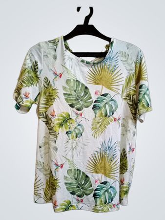 Basically You Tropical Print T-Shirt