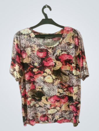 Blumenmuster T-Shirt