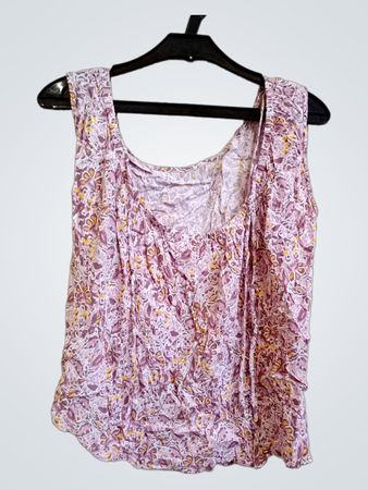 Ärmelloses Top mit Blumenmuster