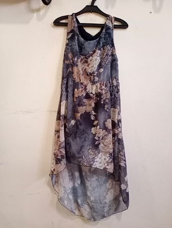 Floral Print High-Low Dress