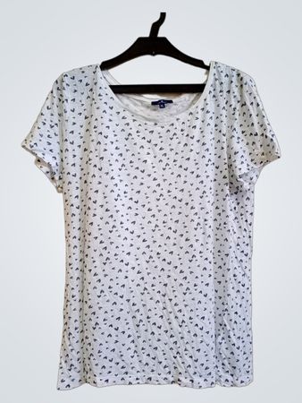 TOM TAILOR Damen T-Shirt mit Herzdruck