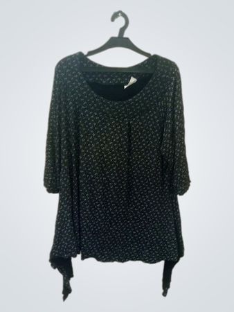Yessica Schwarze Bedruckte Tunika