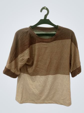 Farbblock-T-Shirt