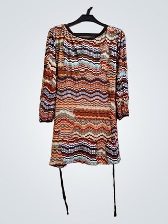 Principles Langarm Bedrucktes Tunika-Kleid