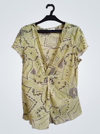 Wallis Petite Printed V-Neck Top