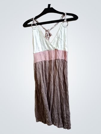 Beach Me Color Block Maxi Kleid