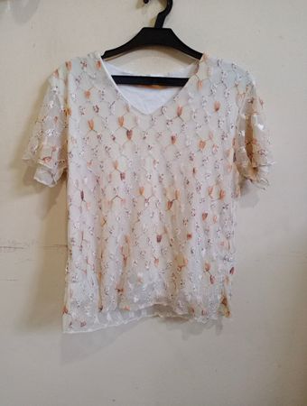Dorothy Walduck White Lace Top