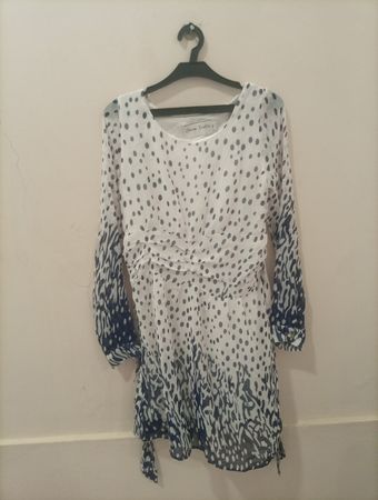 Schnee Verkehr Polka Dot Kleid