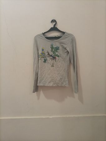 MELING Langarm-T-Shirt mit Schmetterlingsgrafik