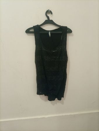 Stradivarius Schwarzes Tanktop