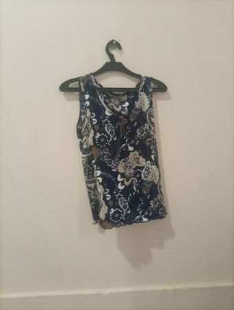 Ärmelloses Paisley-Print-Top