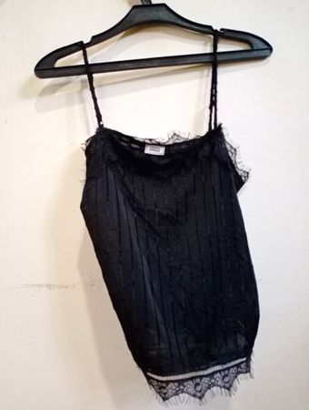 Pimkie Schwarzes Spitzenbesatz Cami Top