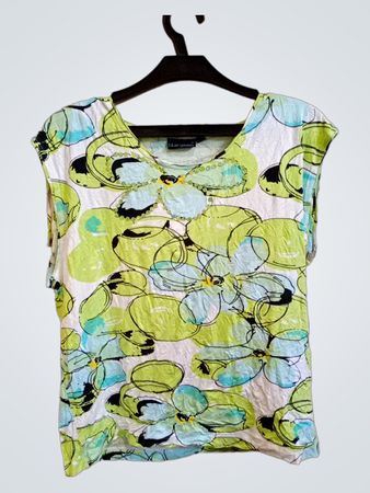 Blue Seven Floral Print T-Shirt