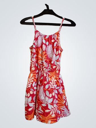 Name It Girls Floral Print Spaghetti Strap Dress