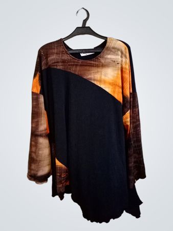 CATWALK PARIS Langarmtop mit abstraktem Druck