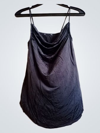 Schwarzes Spaghettiträgershirt