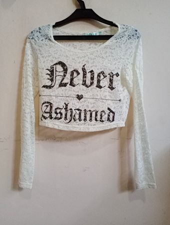 LUC&CE Never Ashamed Lace Crop Top