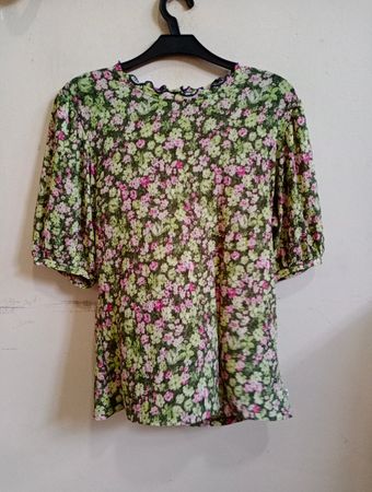 DENIM TOMTAILOR Bluse mit floralem Druck