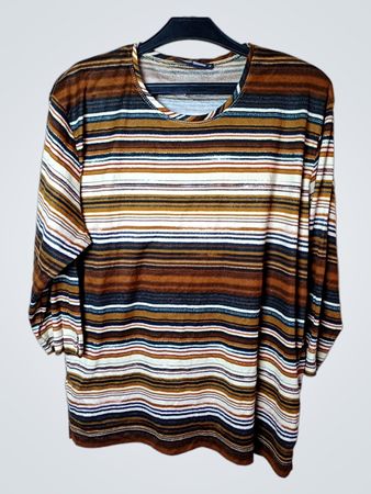 Gestreiftes Langarmshirt