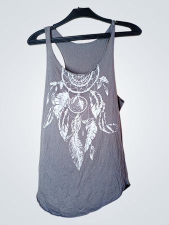 Graues Tanktop mit Traumfänger-Grafik