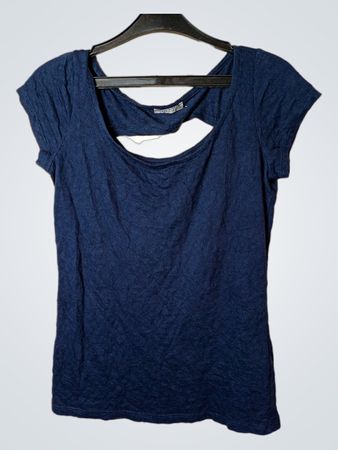 Orsay Marineblau Cut-out T-Shirt