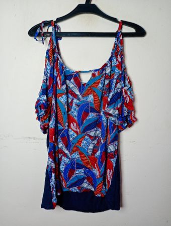 Cache Cache Cold Shoulder Bluse