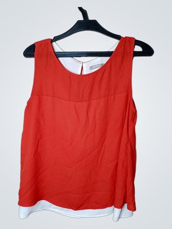 Orsay Rotes Schicht-Ärmelloses Top