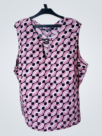 ESSENCE Ärmelloses Top mit geometrischem Druck