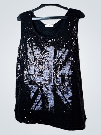 Cache Cache Sequin Union Jack Tank Top