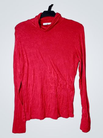 Cache Cache Rotes Langarm-Turtleneck-Oberteil