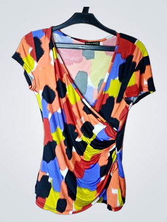 ROMEO pour JULIETTE PARIS abstrakter Druck Wickeloberteil