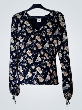 Old Navy Bluse mit floralem Muster und langen Ärmeln